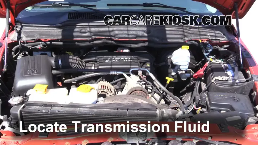 2005 Dodge Ram 1500 SLT 5.7L V8 Standard Cab Pickup (2 Door) Transmission Fluid Check Fluid Level